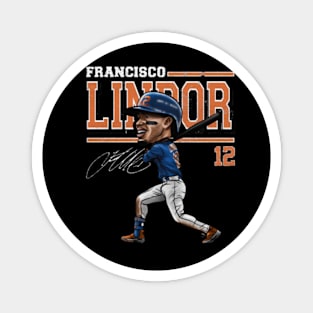 Francisco Lindor New York M Cartoon Magnet